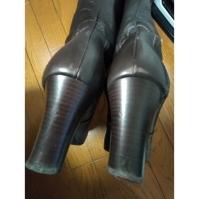 卑弥呼(ヒミコ)の卑弥呼  ニーハイロングブーツ   23.5cm 本革 ダーク ブラウン レディースの靴/シューズ(ブーツ)の商品写真
