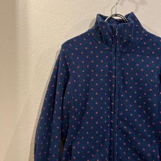 ユニクロ(UNIQLO)のユニクロ　フリース ドット柄　UNIQLO　ネイビー(その他)