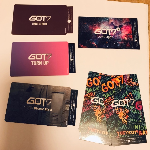 got7 ジニョン ハイタッチ券　歴代