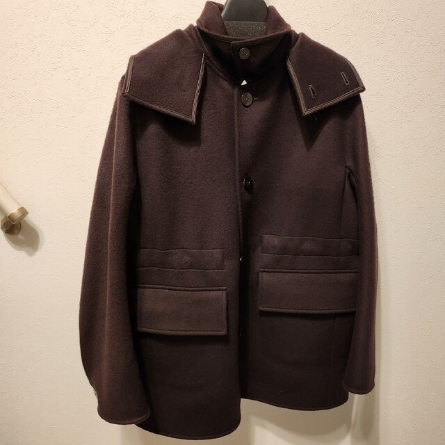 22aw Overcoat Beaver Wool Short Coat