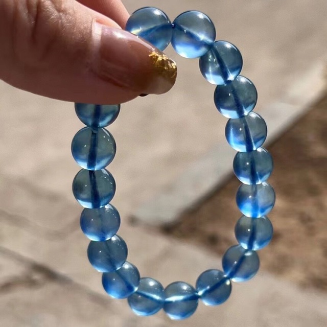 ⭐︎【天然】アクアマリン ブレスレット 10.8mm | thestyledhouse.com.au