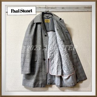 ポールスチュアート(Paul Stuart)のw78 ポールスチュアート グレンチェック ライナー付き ステンカラーコート L(ステンカラーコート)