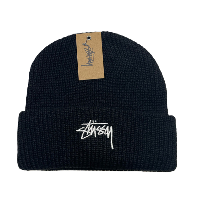 STUSSY(ステューシー)のStüssy ステューシー　ニット帽　新品未使用　ビーニー　USA製 メンズの帽子(ニット帽/ビーニー)の商品写真