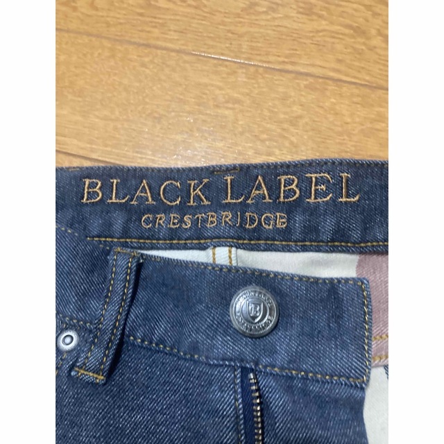 BLACK LABEL CRESTBRIDGE(ブラックレーベルクレストブリッジ)の極上　美品Wフェイス　ブラックレーベル　クレストブリッジ　チェック　デニム　S メンズのパンツ(デニム/ジーンズ)の商品写真