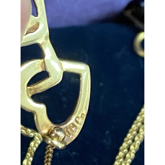 Tiffany & Co.(ティファニー)の週末限定値下げ　ティファニー　ゴールド　18K ネックレス　ハート　3連 レディースのアクセサリー(ネックレス)の商品写真