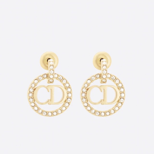 Dior ピアス CLAIR D LUNE ピアス メタルu0026 クリスタル-