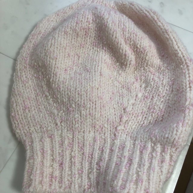 ニット帽　ピンク　かわいい　おしゃれ　レディース　キッズ レディースの帽子(ニット帽/ビーニー)の商品写真