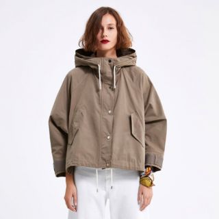 ザラ(ZARA)のザラ　ZARA マウンテンパーカー　グレージュ　ブラウン　ベージュ(ブルゾン)