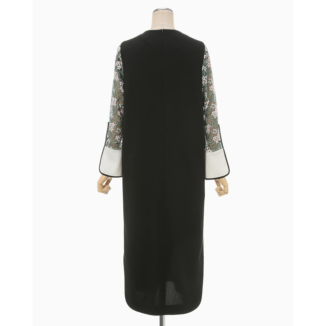 mame - mame kurogouchi Floral Lace Sleeve Dressの通販 by YU|マメ