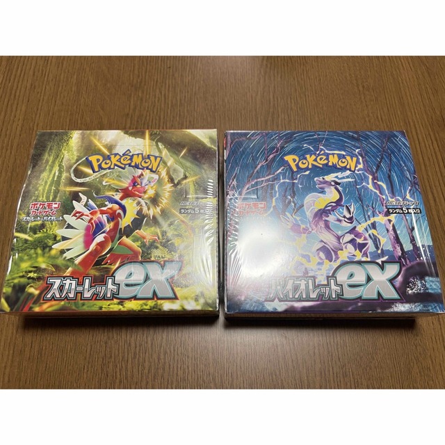 シュリンク付き　スカーレット ex バイオレット ex boxポケモンカード