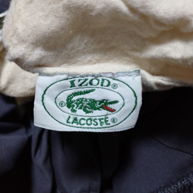 80s IZOD LACOSTE リバーシブル ブルゾン ナイロン ニット 限定カラー