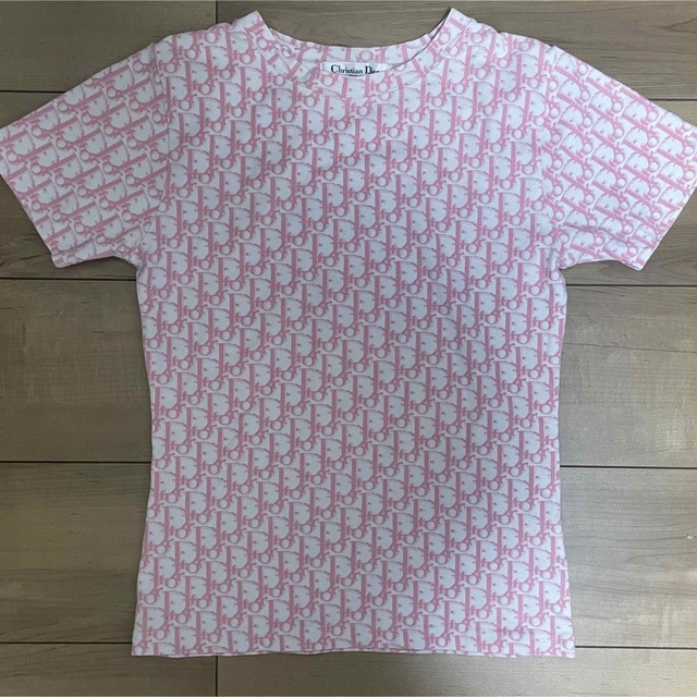 Christian Dior - DIOR トロッター柄　ピンク　tシャツ