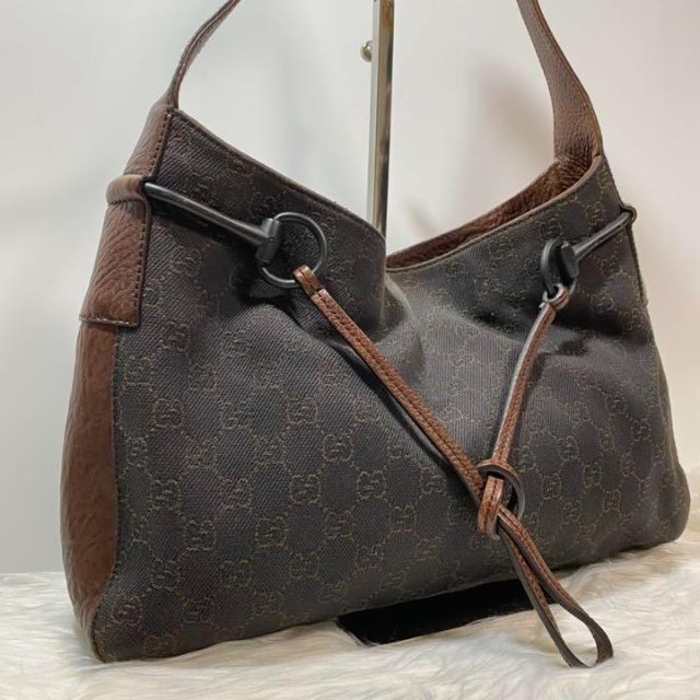 美品】GUCCI グッチ GG柄 ワンショルダーバッグ♡ブラウン トート