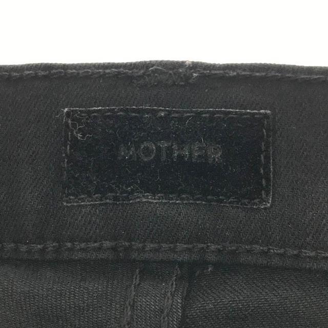 mother(マザー)の【美品】  MOTHER / マザー | Deuxieme Classe ドゥーズィエムクラス 取扱い BLACK INSIDER CROP インサイダー クロップド デニム パンツ | 38 | ブラック | レディース レディースのパンツ(その他)の商品写真