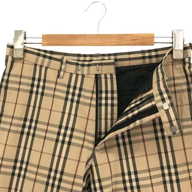 BURBERRY BLACK LABEL / バーバリーブラックレーベル | BURBERRY BLACK LABEL / バーバリーブラックレーベル コットン ノバチェック パンツ | 79 | ベージュ | メンズ BURBERRY BLACK LABEL / バーバリーブラックレーベル | BURBERRY BLACK LABEL / バーバリーブラックレーベル コットン ノバチェック パンツ | 79 | ベージュ | メンズ