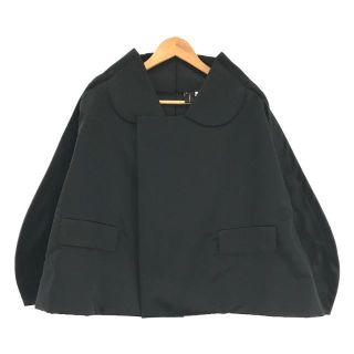 コムデギャルソン(COMME des GARCONS)の【美品】  COMME des GARCONS / コムデギャルソン | AD2021 2022SS | STATE OF MIND 今の心境期 ポリエステル サテン 丸襟 二次元 ジャケット | S | ブラック | レディース(その他)