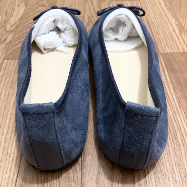 minia(ミニア)のミニア リボンバレエシューズ ブルー L レディースの靴/シューズ(バレエシューズ)の商品写真