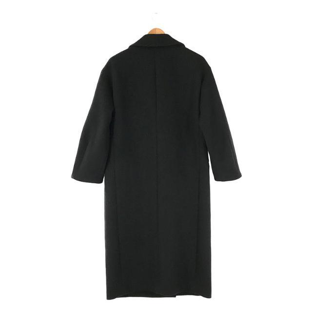 DEUXIEME CLASSE(ドゥーズィエムクラス)の【美品】  Deuxieme Classe / ドゥーズィエムクラス | WIDE COAT ウール マキシ ダブル ロング コート | ブラック | レディース レディースのジャケット/アウター(その他)の商品写真