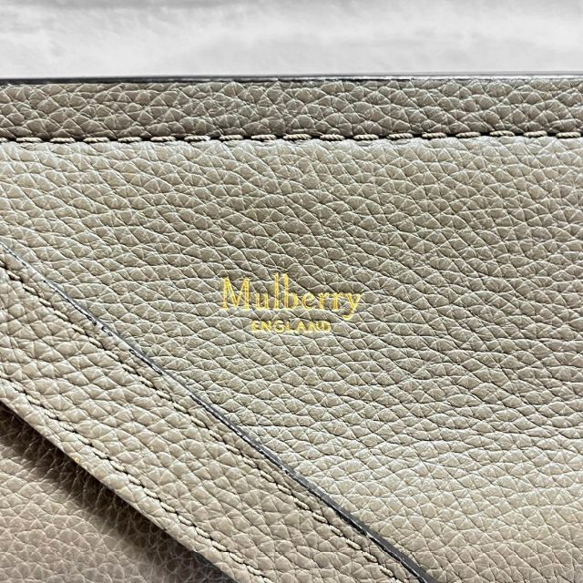 Mulberry(マルベリー)の美品 マルベリー ソフト アンバリー サッチェル チャコールグレー レザー レディースのバッグ(ショルダーバッグ)の商品写真