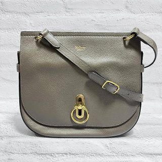 マルベリー(Mulberry)の美品 マルベリー ソフト アンバリー サッチェル チャコールグレー レザー(ショルダーバッグ)