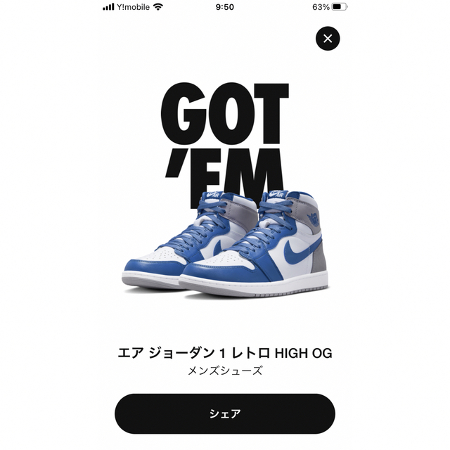 Nike Air Jordan 1 High OG "True Blue"