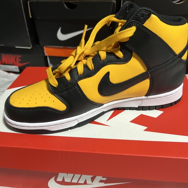 Nike Dunk High University Gold and Black