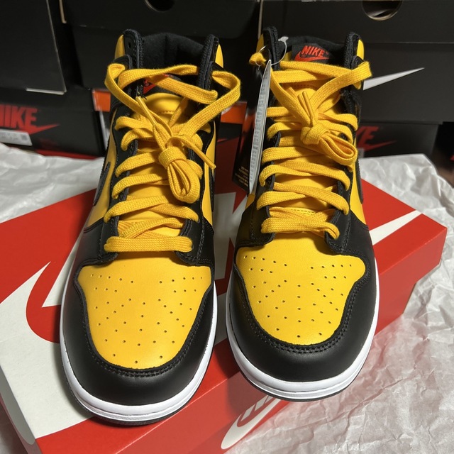 Nike Dunk High University Gold and Black