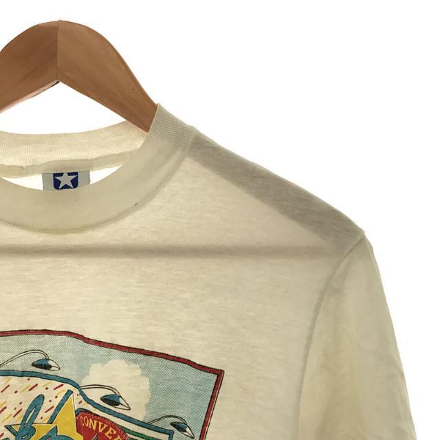 CONVERSE(コンバース)のCONVERSE / コンバース | 1980s～ Vintage USA製 ヴィンテージ プリント Tシャツ | L | ホワイト | メンズ メンズのトップス(Tシャツ/カットソー(半袖/袖なし))の商品写真