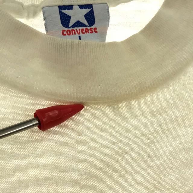 CONVERSE(コンバース)のCONVERSE / コンバース | 1980s～ Vintage USA製 ヴィンテージ プリント Tシャツ | L | ホワイト | メンズ メンズのトップス(Tシャツ/カットソー(半袖/袖なし))の商品写真