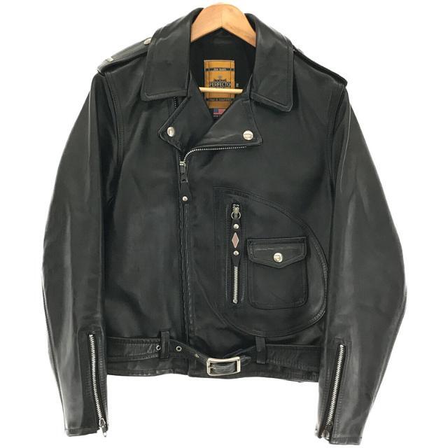 その他【美品】  SCHOTT / ショット | 1928H PERFECTO 40'SBECK MODEL D-POCKET ホースハイド モーターサイクル レザージャケット ベルト付き バイカー ライダース | 38 | ブラック | メンズ