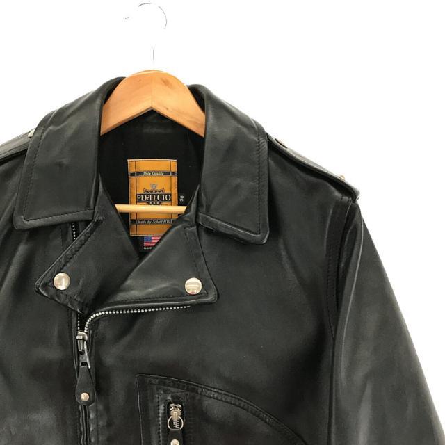 【美品】 SCHOTT / ショット | 1928H PERFECTO 40'SBECK MODEL D-POCKET ホースハイド モーターサイクル  レザージャケット ベルト付き バイカー ライダース | 38 | ブラック | メンズ