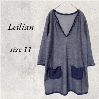 レリアン(leilian)のleilian  テンセル　トップス　size 11(チュニック)