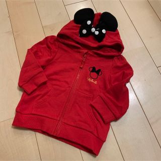 ディズニー(Disney)の⭐︎新品　H&M ディズニー　ミニー　パーカー　レッド　70(トレーナー)