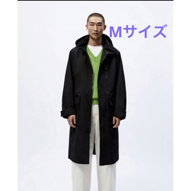 ZARA(ザラ)のZARA×STUDIO NICHOLSON コラボ　オーバーサイズパーカー メンズのジャケット/アウター(トレンチコート)の商品写真