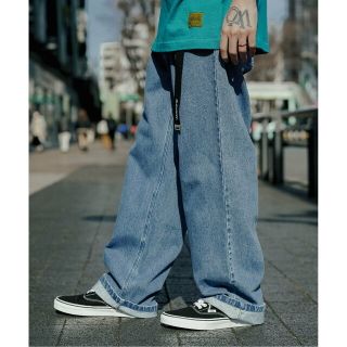 サブサエティ(Subciety)の【BLUE】Subciety/(U)DENIM WIDE PANTS(その他)