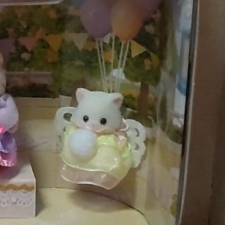 エポック(EPOCH)のシルバニアファミリー　ゆめいろ赤ちゃんプリンセスセット　ペルシャネコ(キャラクターグッズ)