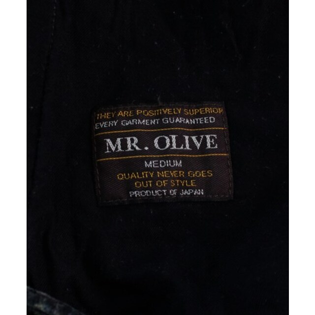 MR.OLIVE ミスターオリーブ チノパン M 紺系x緑系等(ペイズリー) 【古着】【中古】