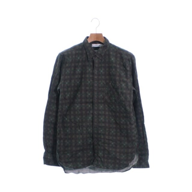 普通裏地nonnative カジュアルシャツ 1(S位) カーキx茶(チェック)