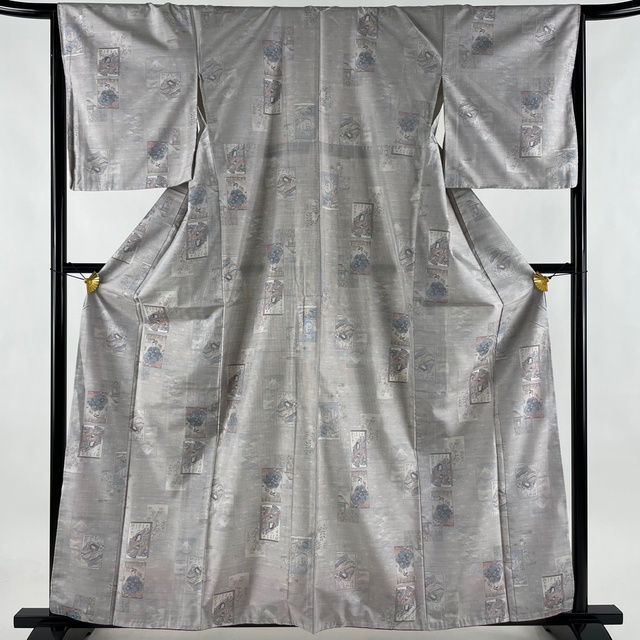 最高の品質の 大島紬 美品 逸品 身丈160cm 裄丈67cm 正絹 【中古