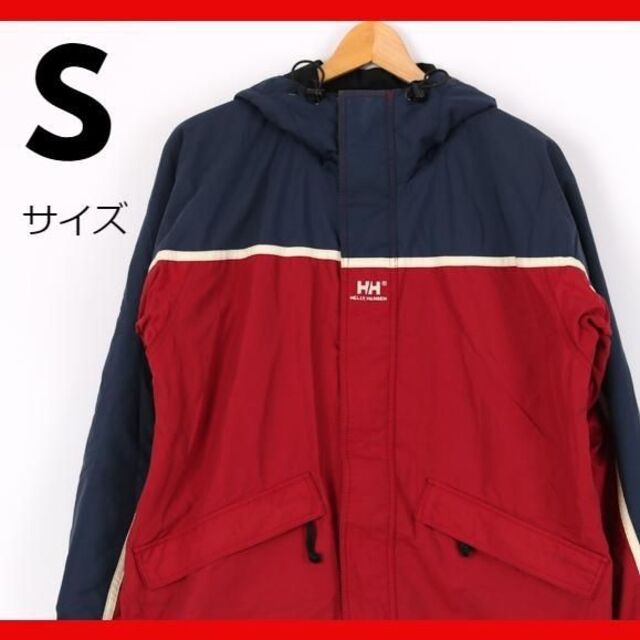 美品　HELLY HANSEN　ノルディック柄　ダウンジャケット　レッド　Ｌ