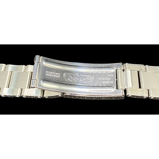 ROLEX(ロレックス)の20mm ビンテージ 3連 オイスタータイプ デベソ リベット王冠(バネ棒付き) メンズの時計(金属ベルト)の商品写真