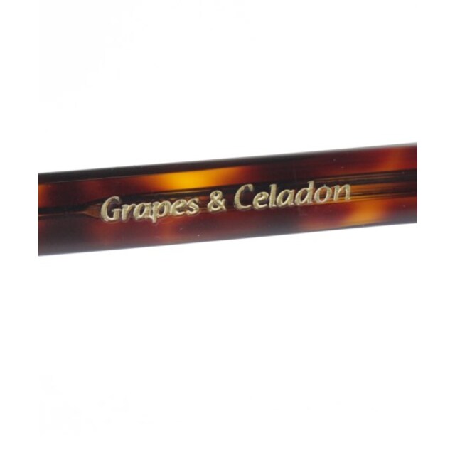 Grapes & Celadon メガネ - 茶(総柄) 4
