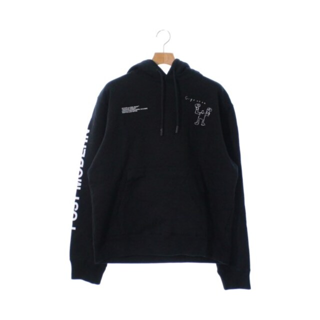 ワイヤレスイヤホン OFF-WHITE オフホワイト パーカー XL 黒 【古着