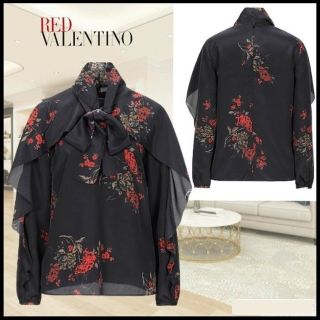 レッドヴァレンティノ(RED VALENTINO)の新品 シルク レッドヴァレンティノサテン生地(シャツ/ブラウス(長袖/七分))