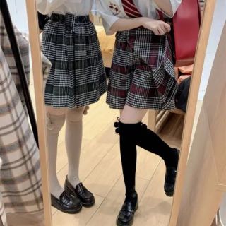 Ank Rouge - jamie エーエヌケー コルセットベルト付き合皮キュロット