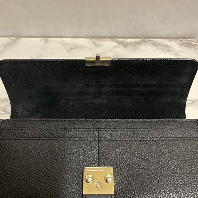 Furla(フルラ)の【極美品】FURLA フルラ 長財布 ウォレット メトロポリス 黒 ブラック レディースのファッション小物(財布)の商品写真