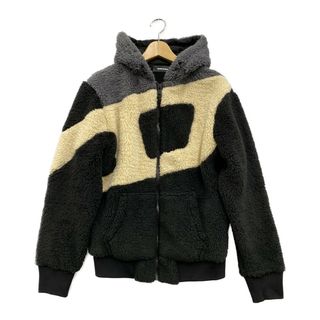 ディーゼル(DIESEL)の美品 ディーゼル ジップアップジャケット ブラック ボアフリース メンズ XS(その他)