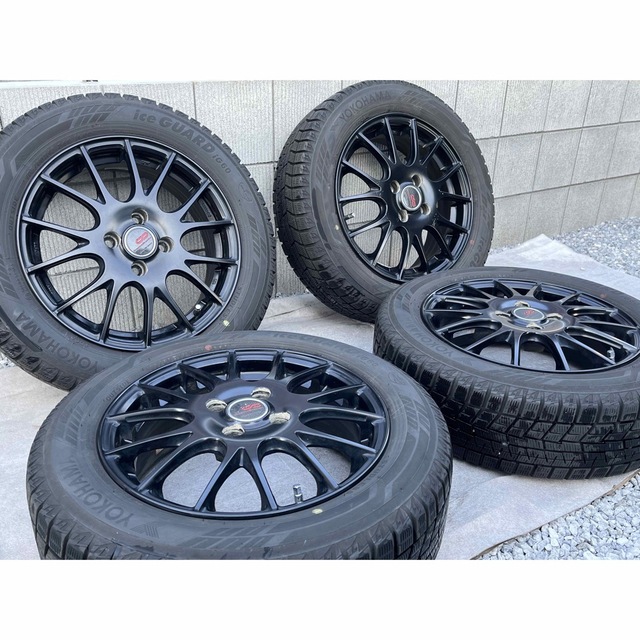 タイヤタイヤサイズ185/60R15 フィールダー スタッドレス4本セット　アイスガード