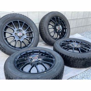 185/60R15 フィールダー スタッドレス4本セット　アイスガード(タイヤ・ホイールセット)