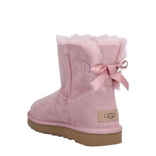 新品 UGG ライトピンクリボンショートブーツ 23cm イタリア-